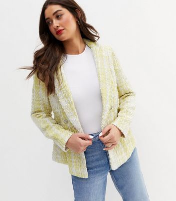 Yellow blazer hot sale new look