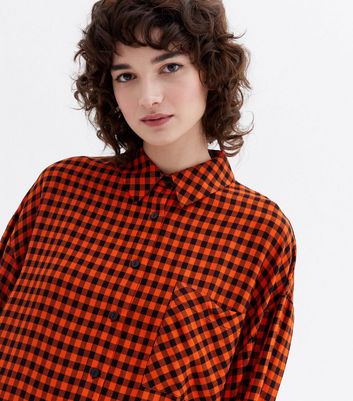 Click to view product details and reviews for Red Gingham Oversized Shirt New Look.