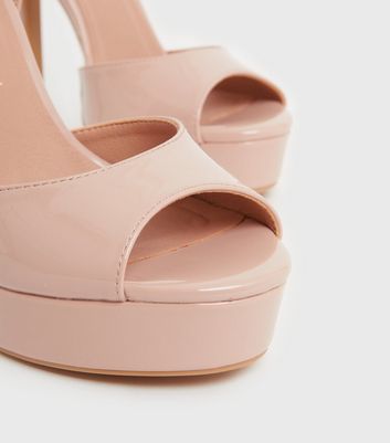 light pink platform heels