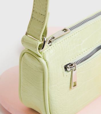 shop for Back to the 70s Light Green Shoulder Bag New Look at Shopo
