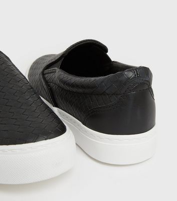 black croc trainers