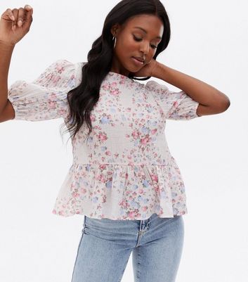 Floral peplum store