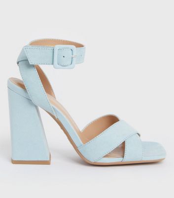 white block heel sandals new look