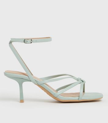 Light green cheap sandals heels