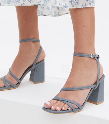 Pale blue strappy on sale sandals