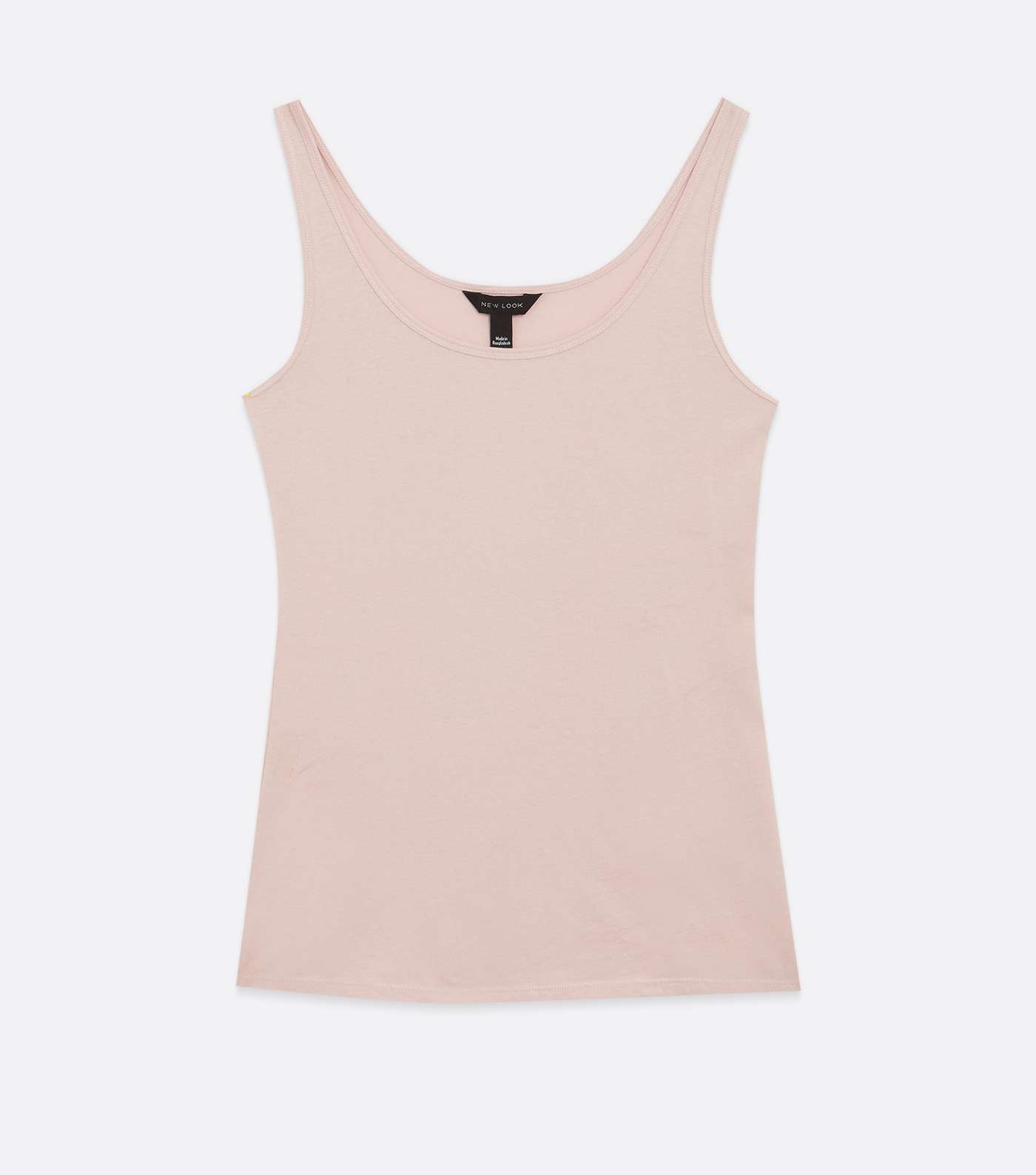 Pale Pink Jersey Scoop Neck Vest Image 5