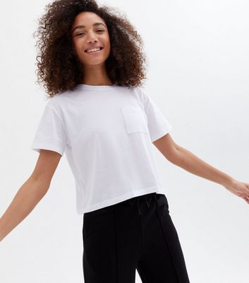 White Short Sleeve Boxy T-Shirt | New Look