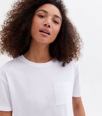 White Short Sleeve Boxy T-Shirt | New Look