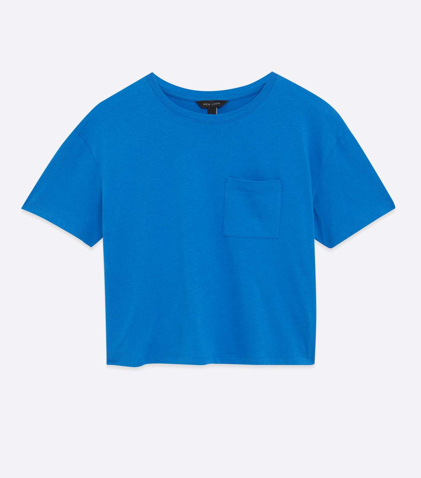 Blue Short Sleeve Boxy T-Shirt Image 5