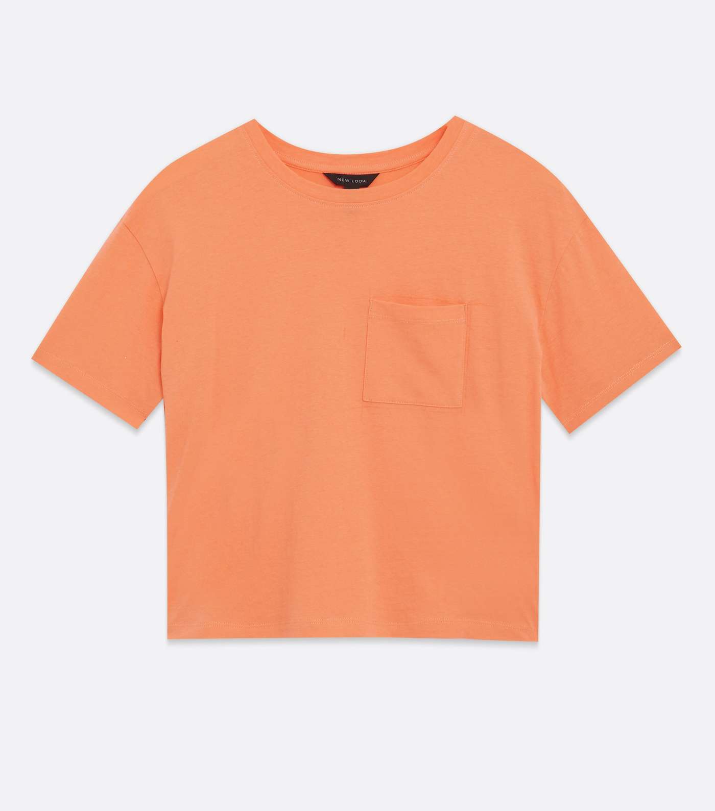 Coral Short Sleeve Boxy T-Shirt Image 5