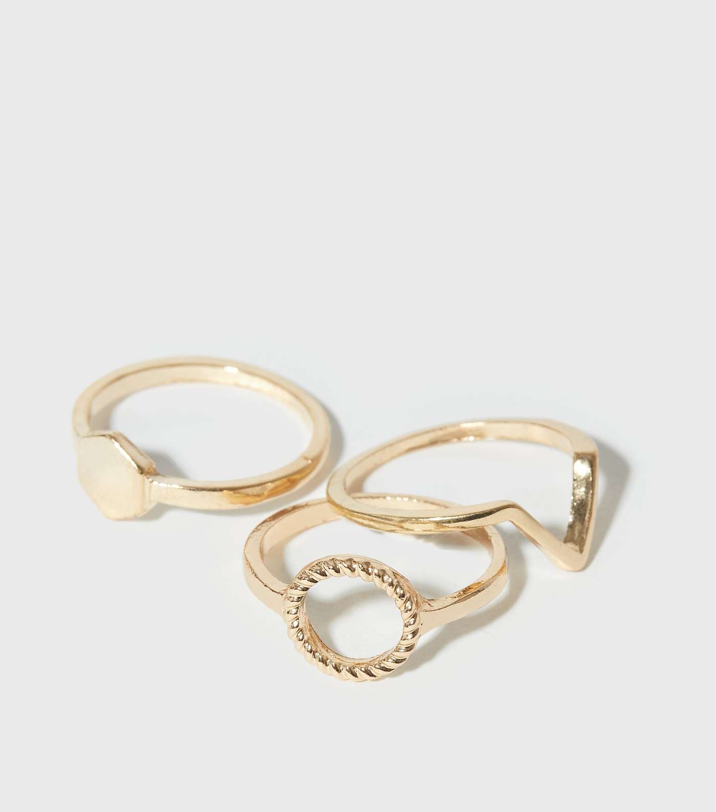 3 Pack Gold Minimal Rings