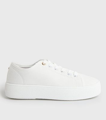 New look shop canvas trainers