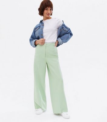 Nylon parachute trousers - Light green - Ladies | H&M