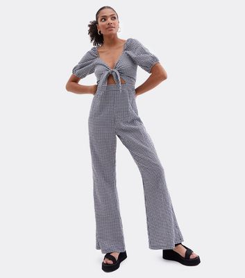 gingham pantsuit