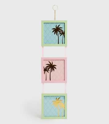 Multicoloured Palm Tree Hanging Frame