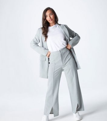 Urban Bliss Green Check Split Front 