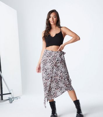 Click to view product details and reviews for Urban Bliss Brown Leopard Print Midi Wrap Skirt New Look.