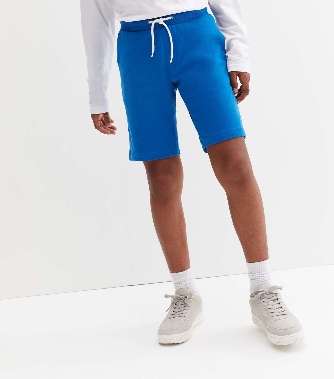 Jack & Jones Junior Bright Blue Jogger Shorts Image 2