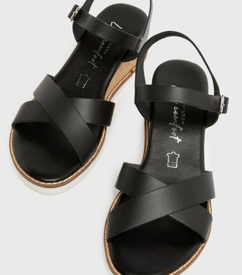 Black discount cork sandals