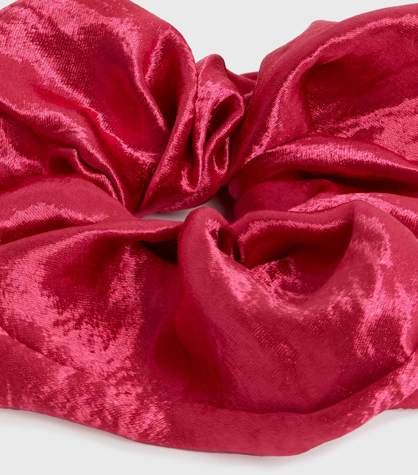 Pop of Pink Satin Oversized Scrunchie Image 2