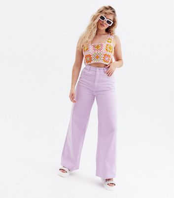 Volume Lilac Extreme Wide Leg Jeans 