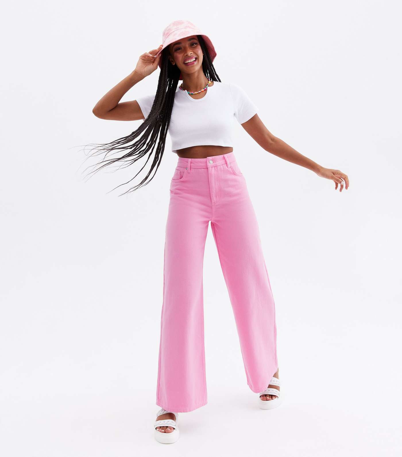 Turn up the Volume Pink Extreme Wide Leg