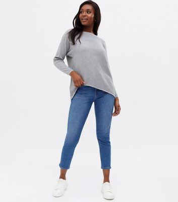 Grey shop batwing jumper