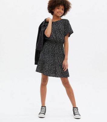 Girls spotty clearance dress