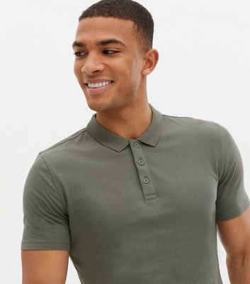 grey short sleeve polo shirt