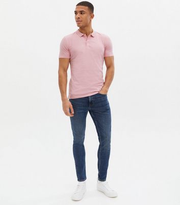 pink polo shirt outfit