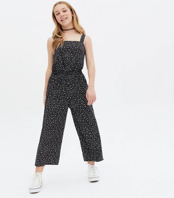 girls black jumpsuit