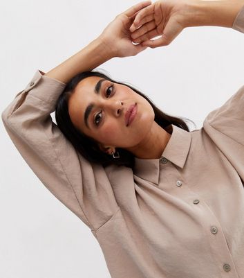 トップス salsation Oversized shirt light Brown Distressed_tshirt_tan_1200x.