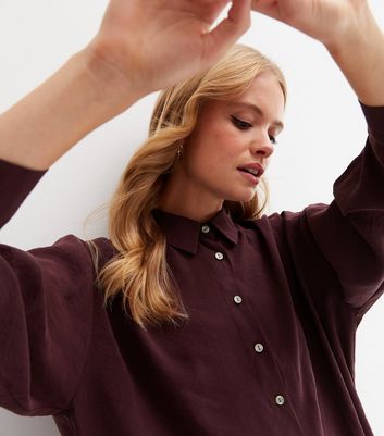 Women's oversized button on sale down shirts