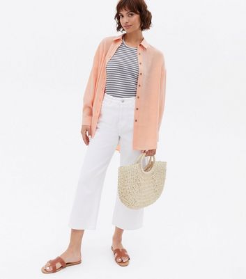 Coral Long Sleeve Oversized Shirt | New 