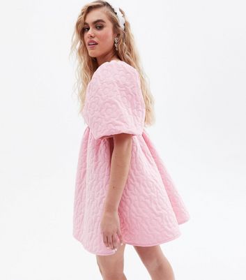 Damen Bekleidung Pretty in Pink Puff Sleeve Mini Dress