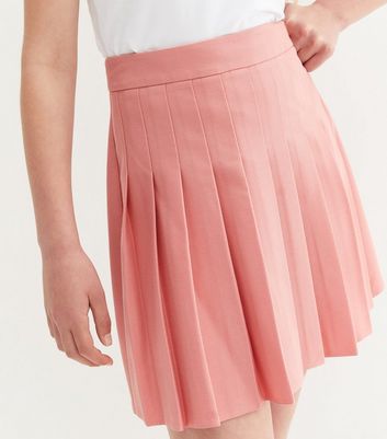 Light pink pleated tennis skirt sale