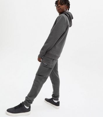 Charcoal grey boys cheap joggers