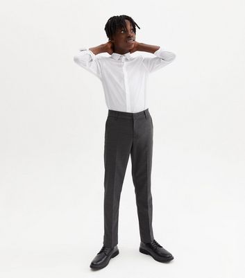 Boys super hot sale skinny school trousers