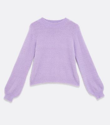 zara lilac fluffy jumper