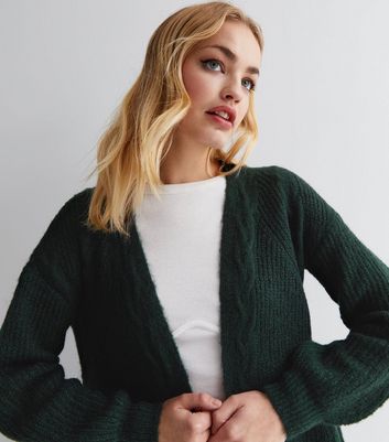 Dark green 2025 long cardigan