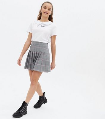 Black plaid shop tennis skirt