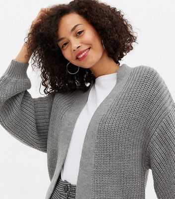 dressy gray cardigan