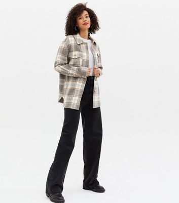 Click to view product details and reviews for Tall White Double Pocket Long Sleeve Shacket New Look.