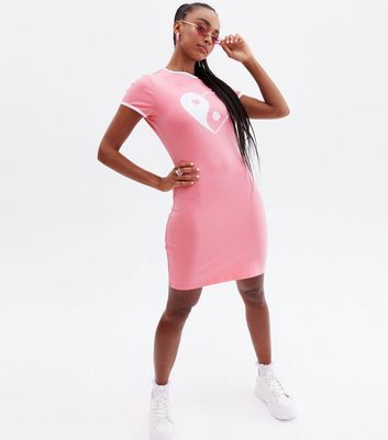 pink nike bodycon dress