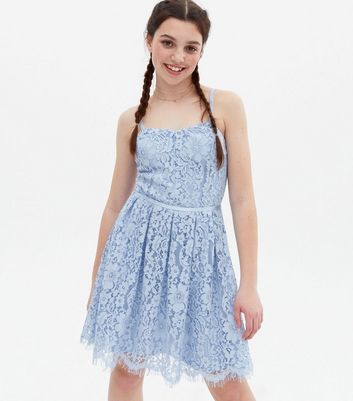 New look clearance blue lace dress