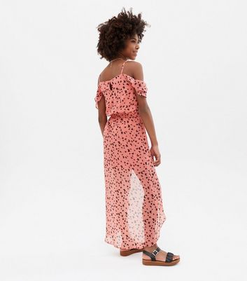 pink chiffon jumpsuit