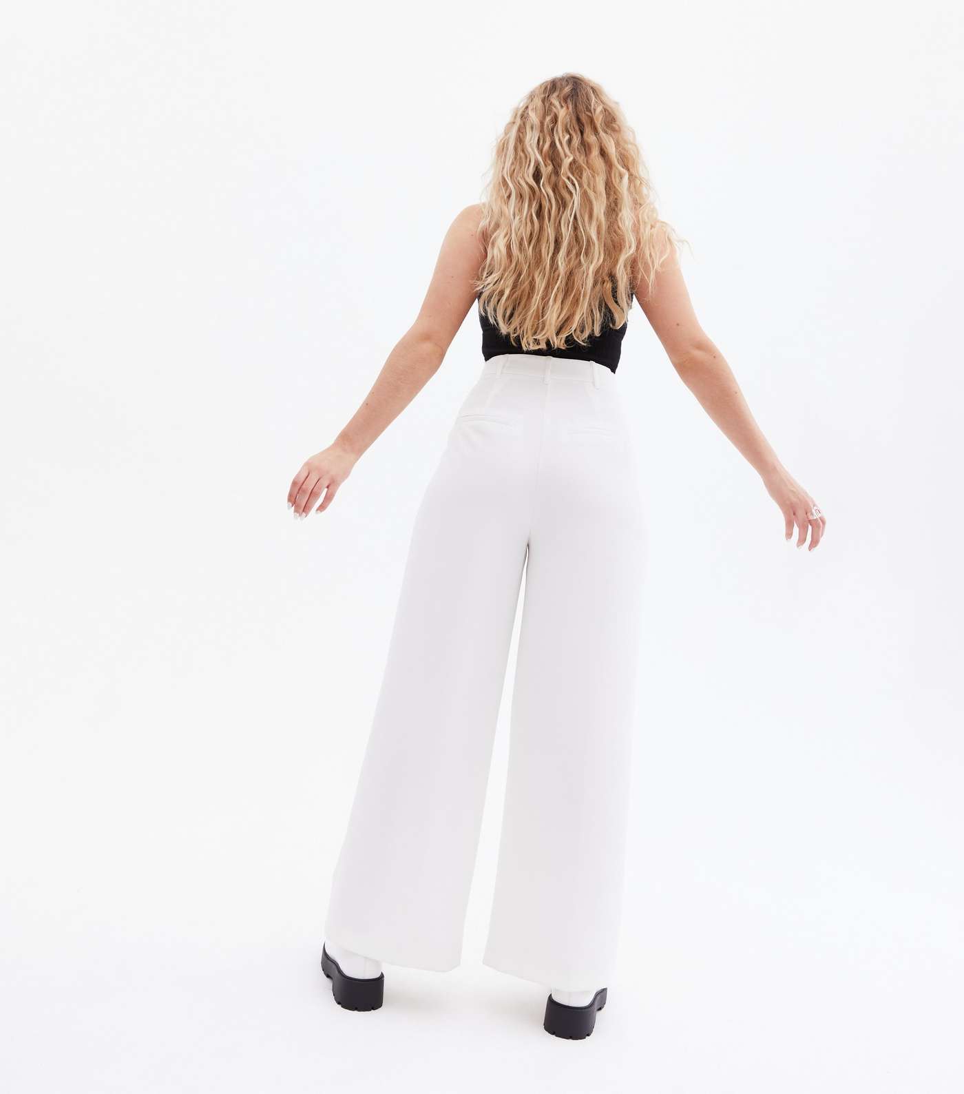 Suits You White Wide Leg Trousers Image 4