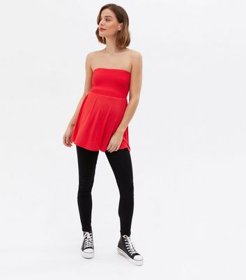 Click to view product details and reviews for Maternity Red Shirred Bandeau Peplum Top New Look. Click to view product details and reviews for Maternity Red Shirred Bandeau Peplum Top New Look.
