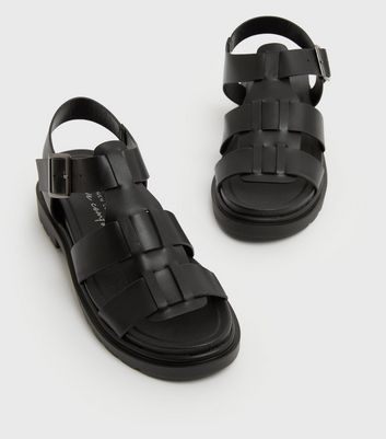 Black fisherman hot sale sandals womens