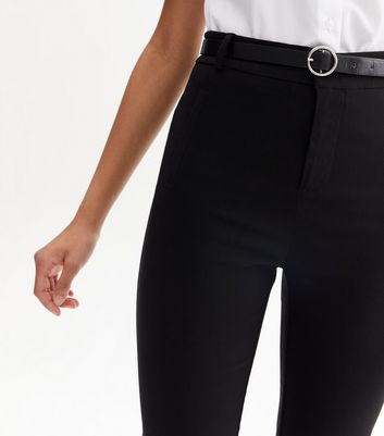 black skinny school trousers